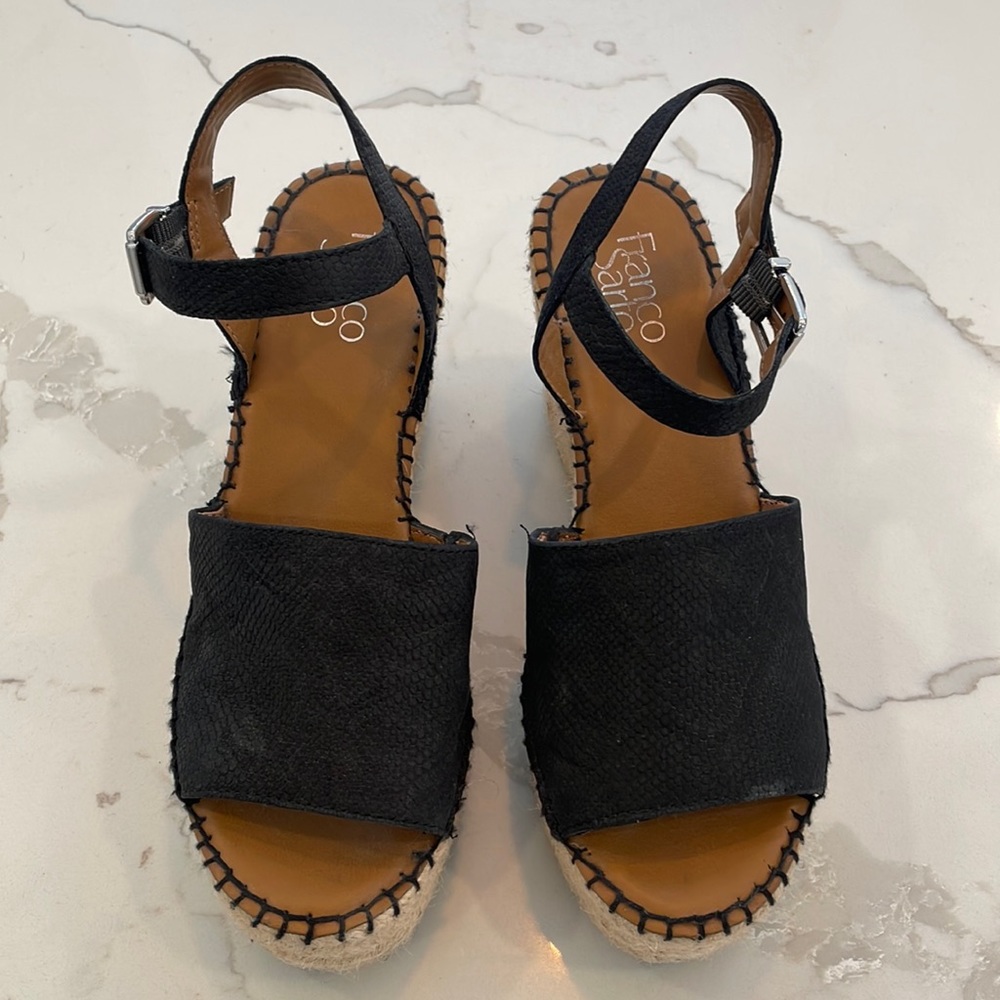 Franco Sarto Tamara Espadrille Wedges Size 7.5M